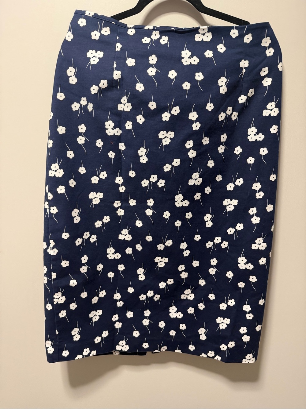 Boden Navy Field Flowers Print Pencil Skirt Size 16